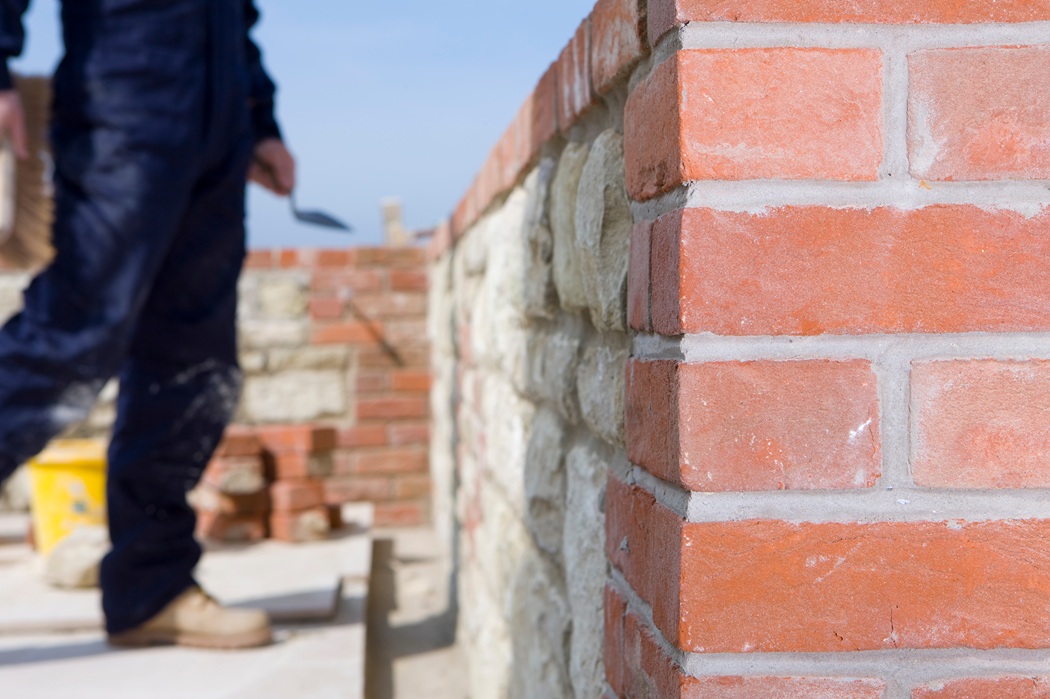Real Cost Breakdown: Brickwork, Blockwork, and Stonework in NJ (2026 Guide) 1 Brick masonry construction project in New Jersey showing residential brickwork installation and material cost considerations